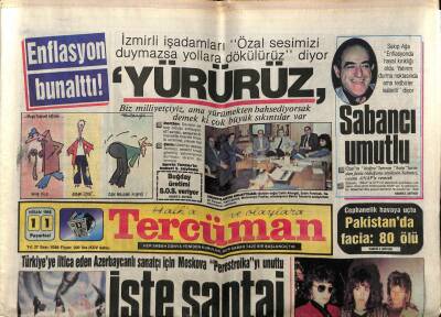 Tercüman Gazetesi 11 Nisan 1988 - Enflasyon Bunalttı,İş Adamları Yürürüz Diyor GZ61561 - 1