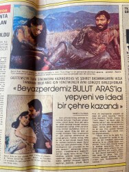 Tercüman Gazetesi 11 Ocak 1979 - Bulut Aras Türkan Şoray İle Birlikte Çevirdiği 3. Filmi Tatlı Nigar ın Bir Sahnesinde Görülüyor GZ67186 - 2