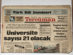 Tercüman Gazetesi 11 Ocak 1981 - Üniversite Sayısı 21 Olacak GZ5791 - 1