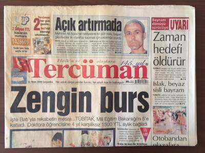 Tercüman Gazetesi 11 Ocak 2006- İran Natanz Nükleer Tesisinin Mühürlerini Sökerek Faaliyete Başladı GZ10465 - 1