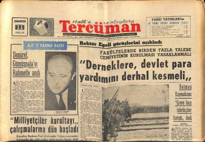 Tercüman Gazetesi 11 Şubat 1967 - Nasır , Kral Faysalın Mısırdaki Mallarını Dün Bloke Etti - Demirel , Gümüşpalayı Rahmetle Andı GZ123539 - 1