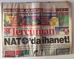Tercüman Gazetesi 11 Şubat 2003 - NATOda İhanet ,Fransa ,Almanya Ve Belçika ,Türkiyeye Destek Girişimini Veto Etti GZ11326 - 1