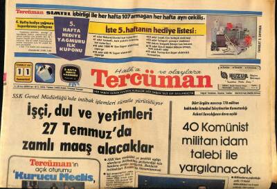 Tercüman Gazetesi 11 Temmuz 1981 - Sezen Aksu Evlendi GZ65965 - 1