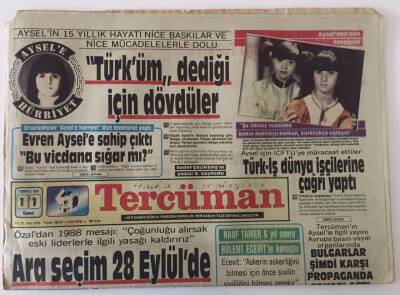 Tercüman Gazetesi 11 Temmuz 1986 - Haliçte Dünyanın En Eski Kürek Rekabeti ,Ara Seçim 28 Eylülde GZ25122 - 1