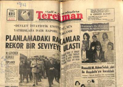 Tercüman Gazetesi 12 Ağustos 1966 - Eskişehir Spor Takım Posteri(Ufak Boy),Galatasaray Rapid İle 24 Ağustosta Karşılaşacak GZ54045 - 1