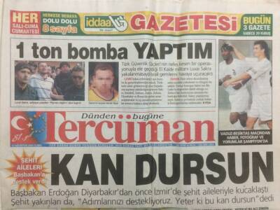 Tercüman Gazetesi 12 Ağustos 2005 - Başbakan ErdoğanKan Dursun GZ29901 - 1