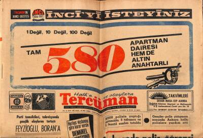 Tercüman Gazetesi 12 Aralık 1970 - Ankarada Polis Öğrenci Çatıştı , 48 Kişi Nezarette GZ65751 - 1