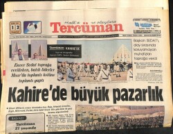 Tercüman Gazetesi 12 Ekim 1981 - Kahirede Büyük Pazarlık - MHP Davasına Çarşamba Günü Sorgulamalar İle Devam Edilecek GZ123635 - 1
