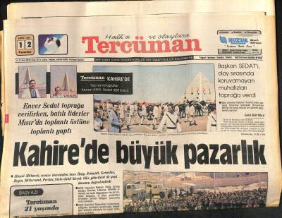 Tercüman Gazetesi 12 Ekim 1981 - Kahirede Büyük Pazarlık - MHP Davasına Çarşamba Günü Sorgulamalar İle Devam Edilecek GZ123635 - 1