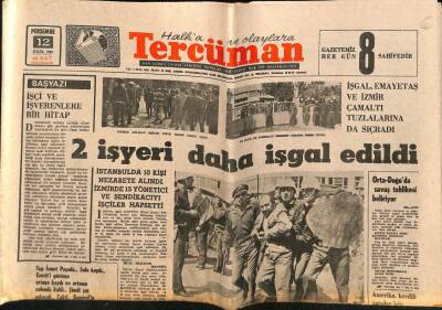 Tercüman Gazetesi 12 Eylül 1968 - Orta Doğuda Savaş Tehlikesi Beliriyor GZ70790 - 2