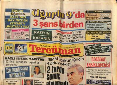 Tercüman Gazetesi 12 Eylül 1985 - Doğum Günü Hediyesi GZ53893 - 1