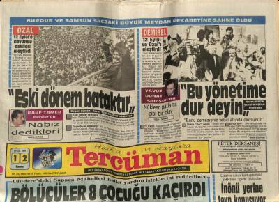 Tercüman Gazetesi 12 Eylül 1986 - İsrailden Mossada Emir, Sinagog Katillerini Yakalayın GZ54145 - 1