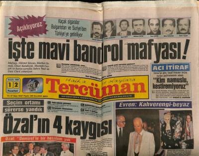 Tercüman Gazetesi 12 Eylül 1988 - Cumhurbaşkanı Evren , Önceki Gece de Şerefine Verilen Yemekte Muazzez Abacıyı Dinledi GZ67135 - 2