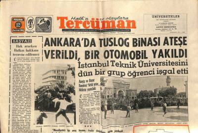 Tercüman Gazetesi 12 Haziran 1969 - Göztepe Nihatın Golüyle Yarı Finale Yükseldi Ama 24 Yaralı Var GZ54068 - 1