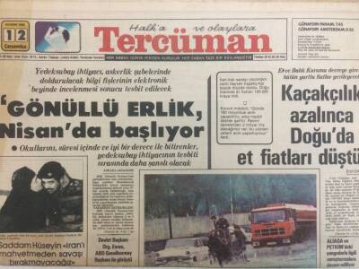 Tercüman Gazetesi 12 Kasım 1980 - Saddam Hüseyin İranı Mahvetmeden Savaşı Bırakmayacağız GZ35364 - 1