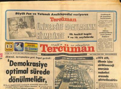 Tercüman Gazetesi 12 Kasım 1981 - Dallas Çizgi Roman - Mısıra Silah Yağmaya Başladı GZ122103 - 1