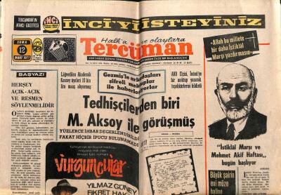Tercüman Gazetesi 12 Mart 1971 - Türkiyenin En Büyük Kadrolu Milyona Mal Olan Filminin Foto Romanı Vurguncular GZ68615 - 1