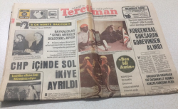 Tercüman Gazetesi 12 Mart 1976 - CHP İçinde Sol İkiye Ayrıldı - GZ15322 - 2