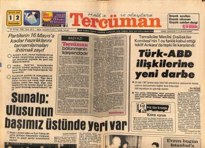 Tercüman Gazetesi 12 Mayıs 1983 - Boğaziçi Köprüsü , İşkence Geçidi Haline Getirildi GZ69962 - 2