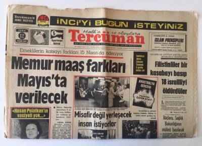 Tercüman Gazetesi 12 Nisan 1974 - Meclisten Çıkan Genel Af , Senatoda GZ11146 - 2