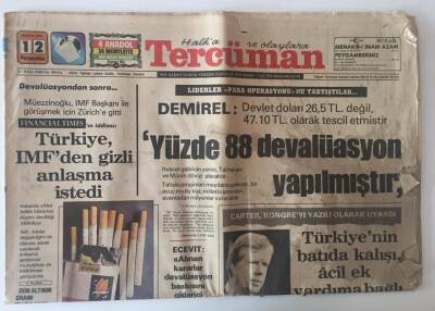 Tercüman Gazetesi 12 Nisan 1979 -TRTde Skandal Sezen Aksu Programını Özel Link Hattı İle İstanbulda Seyredip İptal Ettirmiş GZ10700 - 2