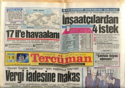 Tercüman Gazetesi 12 Nisan 1988 - 17 İle Havalimanı GZ61563 - 2