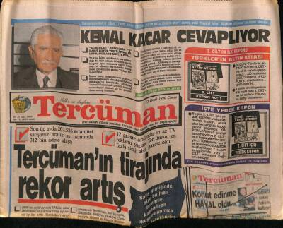 Tercüman Gazetesi 12 Ocak 1990 - Özalın Mal Varlığı Yine Gündemde GZ76708 - 1