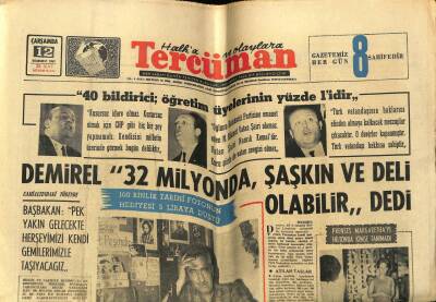 Tercüman Gazetesi 12 Temmuz 1967 - Nuri Sesigüzel Giyim İçin Yılda 100 Bin Lira Harcıyorum GZ54796 - 1