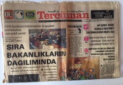 Tercüman Gazetesi 12 Temmuz 1977 - Üçlü Koalisyon Hükümeti Kuruldu Sıra Bakanlıkların Dağılımında GZ11354 - 2