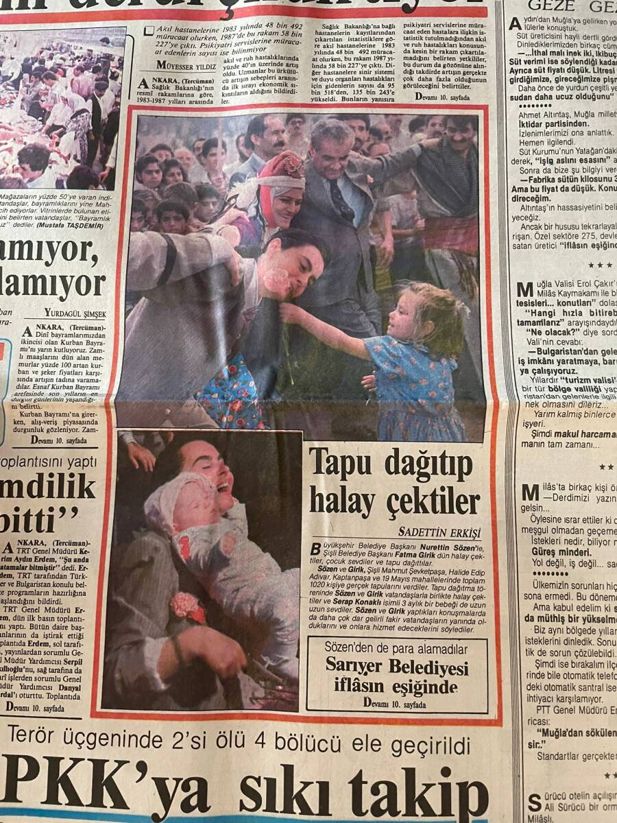 Tercüman Gazetesi 12 Temmuz 1989 - Banu Alkan İddialı Konuşuyor: Sahnede İhtilal Yapacağım - Nurettin Sözen İle Fatma Girik GZ150205 - 2
