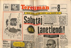 Tercüman Gazetesi 13 Ağustos 1968 - Milli Kayakçı Erdinç Uğur Öldürüldü GZ68651 - 2