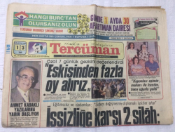 Tercüman Gazetesi 13 Ağustos 1985 - Özal 7 Günlük Gezisini DeğerlendirdiEskisinden Fazla Oy Alırız - GZ17197 - 1