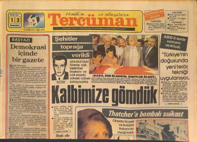 Tercüman Gazetesi 13 Ekim 1984 - İngiliz Başbakanının Kaldığı Otel Havaya Uçuruldu - Thatchera Bombalı Suikast GZ126974 - 1