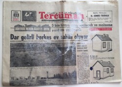 Tercüman Gazetesi 13 Eylül 1968 -Dar Gelirli Herkes Ev Sahibi Olacak GZ6240 - 2