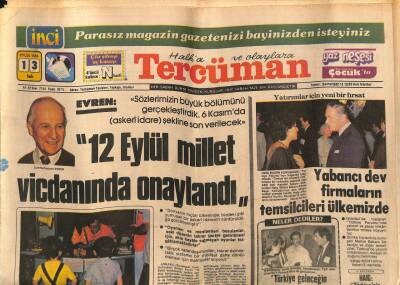 Tercüman Gazetesi 13 Eylül 1983 - Yabancı Dev Firmaların Temsilcileri Ülkemizde GZ70138 - 2