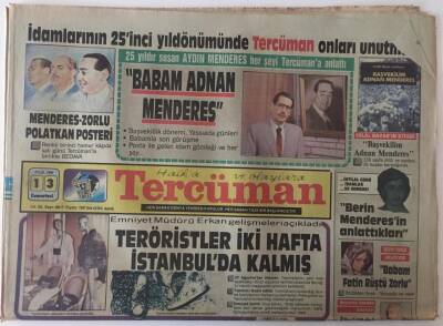 Tercüman Gazetesi 13 Eylül 1986 - Özal Demirel Hayal Görüyor GZ26291 - 1