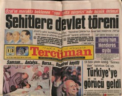 Tercüman Gazetesi 13 Eylül 1988 - Fuarda Sahneye Çıkmayan , Gece İçin Getirilen İbrahim Tatlıses , Stada Çıktığında Yer Yerinden İnledi GZ67134 - 1