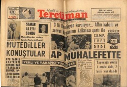 Tercüman Gazetesi 13 Haziran 1962 - Bölükbaşı Millet Partisini Kuruyor GZ70744 - 2