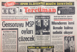 Tercüman Gazetesi 13 Haziran Şubat 1974 - Gensoruyu MSP Oyları Çözecek - GZ12753 - 2