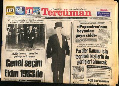 Tercüman Gazetesi 13 Kasım 1982 - Rusyanın Yeni Lideri Andropov GZ53827 - 1