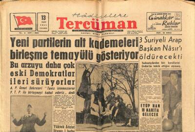 Tercüman Gazetesi 13 Mart 1961 - Başkan Kennedy Yeni Tedbirler Alıyor GZ67639 - 2
