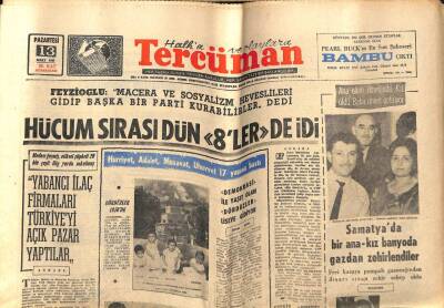 Tercüman Gazetesi 13 Mart 1967 - Hücum Sırası 8lerde İdi GZ54212 - 1