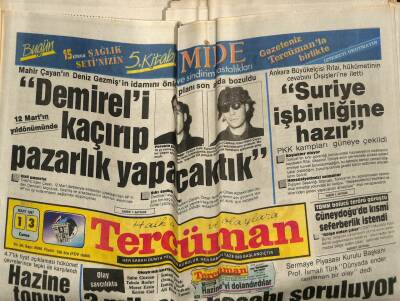 Tercüman Gazetesi 13 Mart 1987 - Teksaslı Milyarder Özala Yemek Verdi GZ70368 - 2
