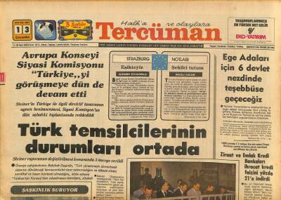 Tercüman Gazetesi 13 Mayıs 1981 - Türk Temsilcilerinin Durumu Ortada - Mitterandın Seçilmesi Fransada Borsaları Karıştırdı GZ126144 - 1