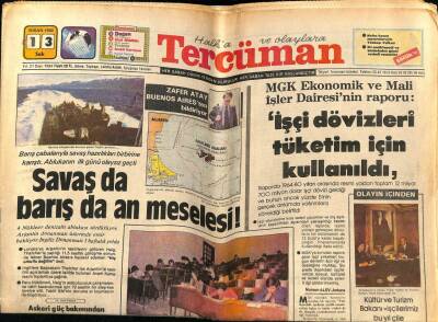 Tercüman Gazetesi 13 Nisan 1982 - Adnan Şenses, Kendimi Emekli Yapmak Niyetindeyim GZ53816 - 1