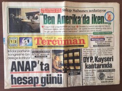 Tercüman Gazetesi 13 Nisan 1985 - Anapta Hesap Günü GZ10343 - 2