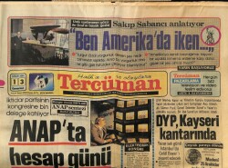 Tercüman Gazetesi 13 Nisan 1985 - Anapta Hesap Günü GZ64533 - 2