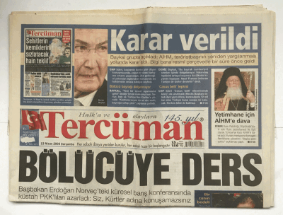 Tercüman Gazetesi 13 Nisan 2005 - Sabancı Kırgınlığım Sürüyor GZ5837 - 2