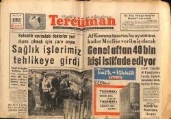 Tercüman Gazetesi 13 Ocak 1963 - Genel Aftan 40 Bin Kişi İstifade Ediyor GZ67684 - 1