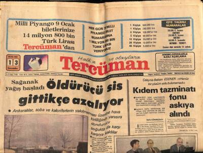 Tercüman Gazetesi 13 Ocak 1982 - Doğum Günü Hediyesi GZ54522 - 1